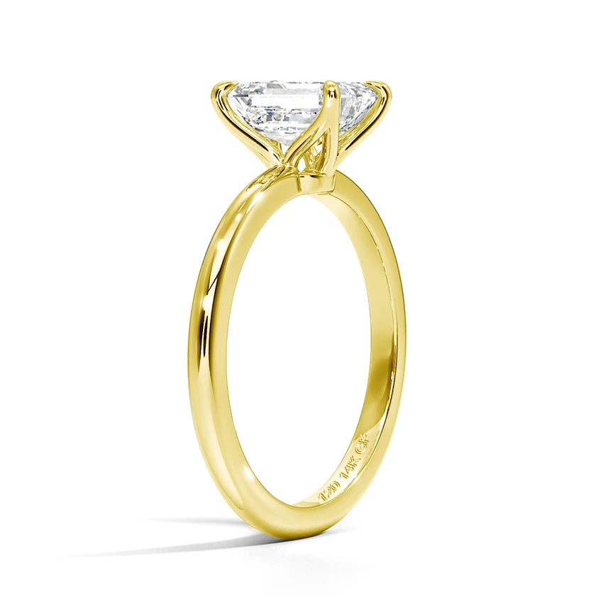 Luxury 14k Gold Filled Woman Engagement Ring Bands 3ct Emerald Cut Moissanite Diamond Couple Wedding Rings Never Fading GRA